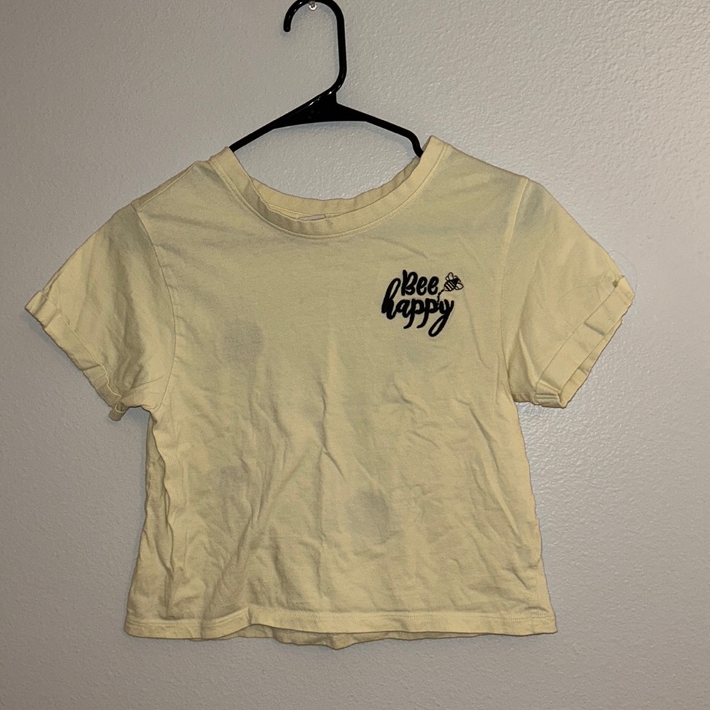 juniors xs “bee happy” shirt